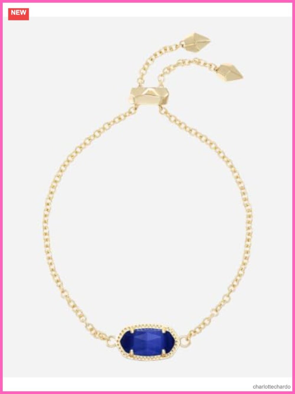 Gold-Plated Link Chain Bracelet with Adjustable Clasp, Dainty Jewelry